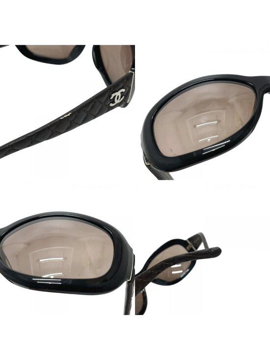 Chanel Sunglasses CC Logo Quilted Acetate Brown Eyewear main image 8
